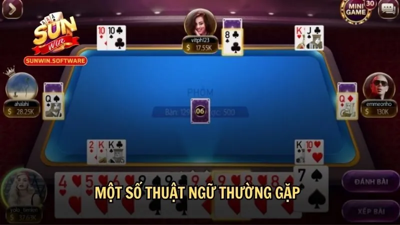 cach choi phom 9 cay 2 Một số thuật ngữ thường gặp trong cách chơi phỏm 9 cây