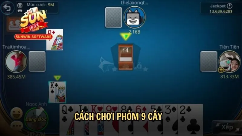 cach choi phom 9 cay 3 Cách chơi phỏm 9 cây cơ bản nhất